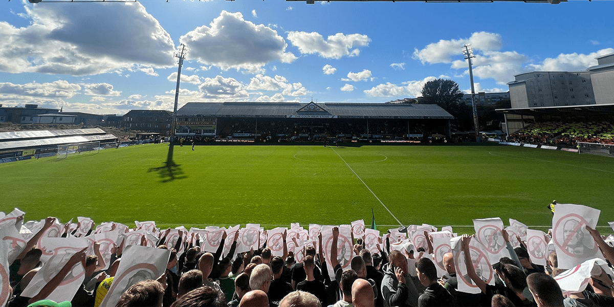 protest at Firhill
